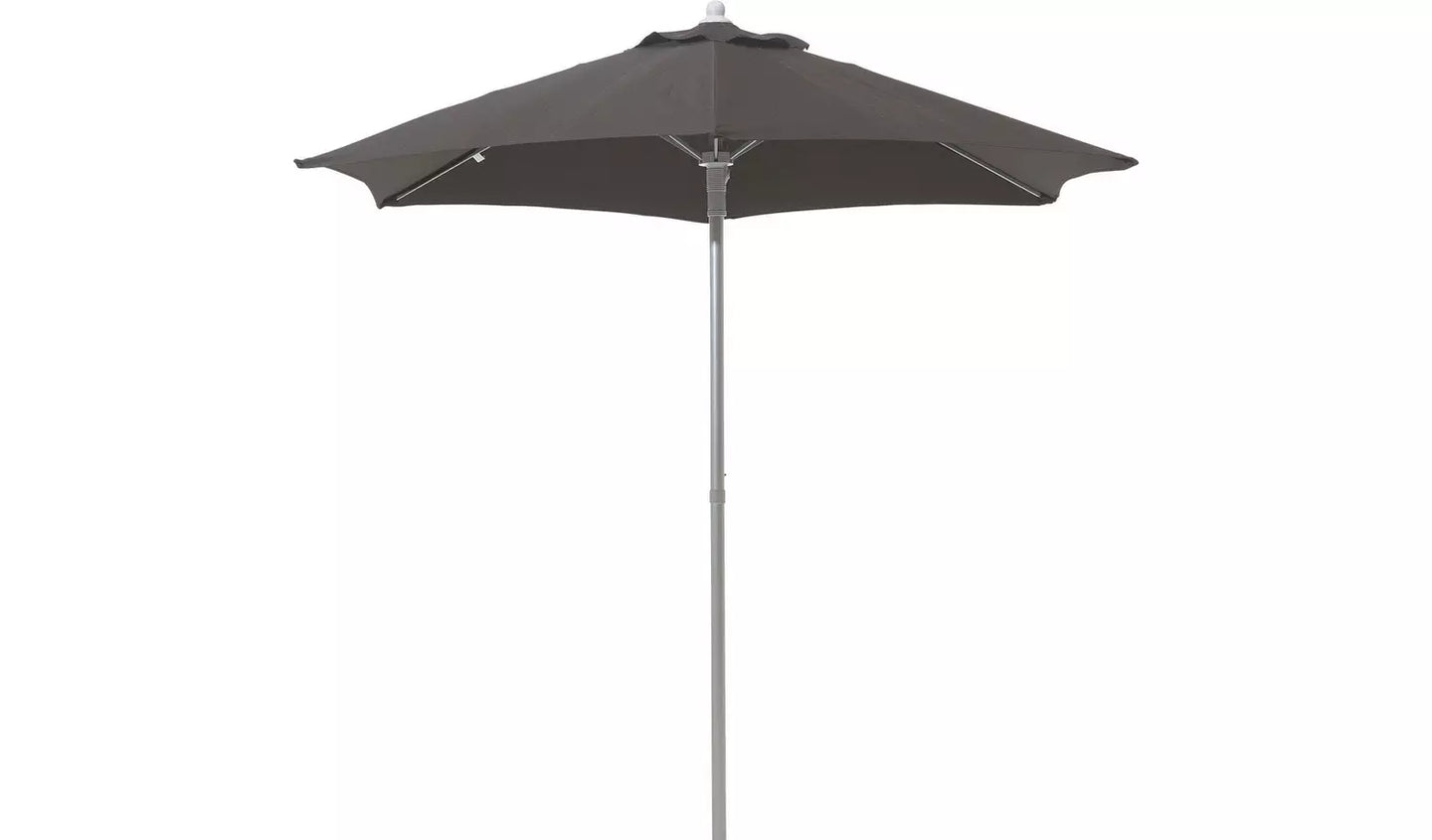 2m Water Repellent Garden Parasol - Black